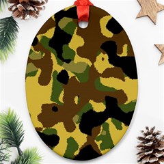 Camo Pattern  Oval Ornament