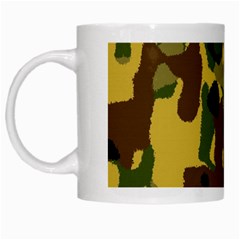 Camo Pattern  White Coffee Mug by Colorfulart23