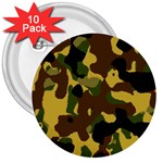 Camo Pattern  3  Button (10 pack) Front