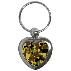 Camo Pattern  Key Chain (heart) by Colorfulart23