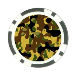 Camo Pattern  Poker Chip by Colorfulart23