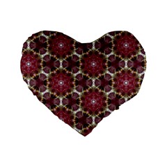 Cute Pretty Elegant Pattern 16  Premium Heart Shape Cushion 