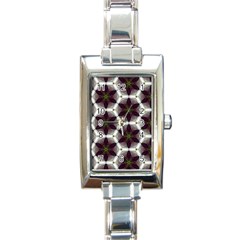 Cute Pretty Elegant Pattern Rectangular Italian Charm Watch