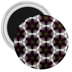 Cute Pretty Elegant Pattern 3  Button Magnet