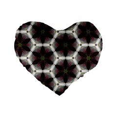 Cute Pretty Elegant Pattern 16  Premium Heart Shape Cushion 