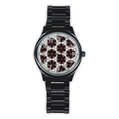 Cute Pretty Elegant Pattern Sport Metal Watch (black) by GardenOfOphir