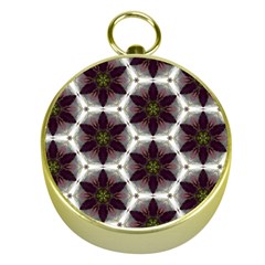 Cute Pretty Elegant Pattern Gold Compass