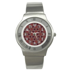 Cute Pretty Elegant Pattern Stainless Steel Watch (slim)