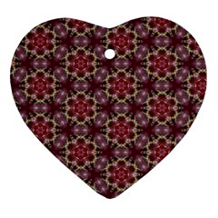 Cute Pretty Elegant Pattern Heart Ornament (two Sides) by GardenOfOphir