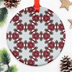 Cute Pretty Elegant Pattern Round Ornament