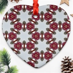 Cute Pretty Elegant Pattern Heart Ornament