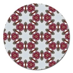 Cute Pretty Elegant Pattern Magnet 5  (round) by GardenOfOphir