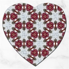 Cute Pretty Elegant Pattern Jigsaw Puzzle (heart) by GardenOfOphir