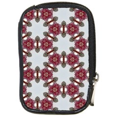 Cute Pretty Elegant Pattern Compact Camera Leather Case