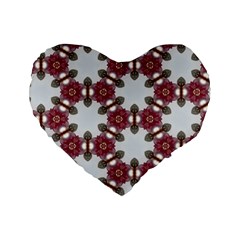 Cute Pretty Elegant Pattern 16  Premium Heart Shape Cushion 