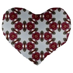 Cute Pretty Elegant Pattern 19  Premium Heart Shape Cushion