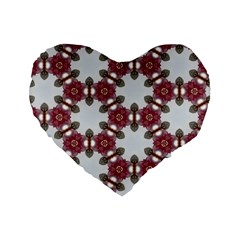 Cute Pretty Elegant Pattern 16  Premium Flano Heart Shape Cushion 