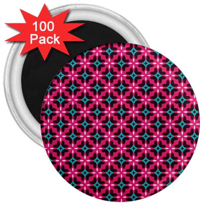 Cute Pretty Elegant Pattern 3  Button Magnet (100 pack)