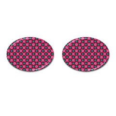 Cute Pretty Elegant Pattern Cufflinks (oval)