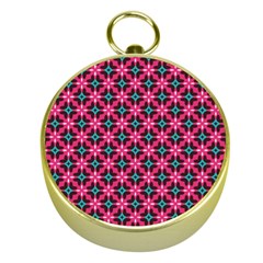 Cute Pretty Elegant Pattern Gold Compass