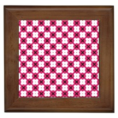 Cute Pretty Elegant Pattern Framed Ceramic Tile by GardenOfOphir