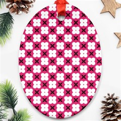 Cute Pretty Elegant Pattern Oval Ornament