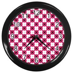 Cute Pretty Elegant Pattern Wall Clock (black)