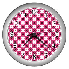 Cute Pretty Elegant Pattern Wall Clock (silver)