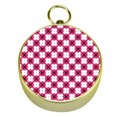 Cute Pretty Elegant Pattern Gold Compass