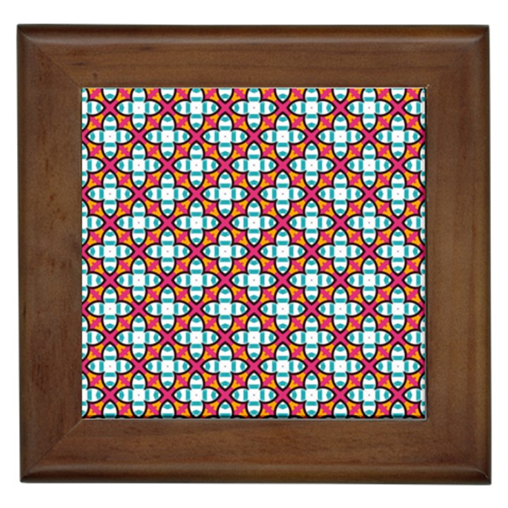 Cute Pretty Elegant Pattern Framed Ceramic Tile