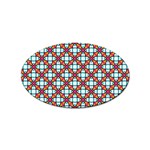 Cute Pretty Elegant Pattern Sticker (Oval) Front