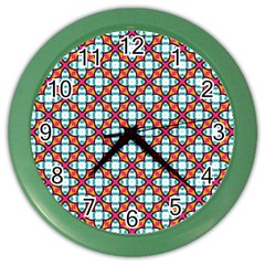 Cute Pretty Elegant Pattern Wall Clock (color) by GardenOfOphir