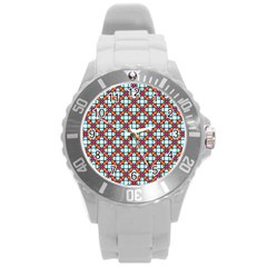 Cute Pretty Elegant Pattern Plastic Sport Watch (large)