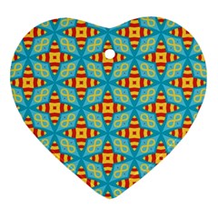 Cute Pretty Elegant Pattern Heart Ornament (two Sides) by GardenOfOphir