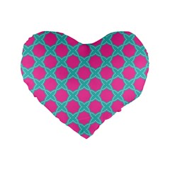 Cute Pretty Elegant Pattern 16  Premium Heart Shape Cushion 