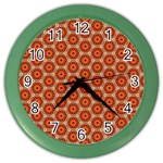 Cute Pretty Elegant Pattern Wall Clock (Color) Front