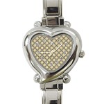 Cute Pretty Elegant Pattern Heart Italian Charm Watch  Front