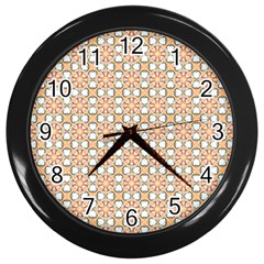 Cute Pretty Elegant Pattern Wall Clock (black)