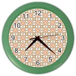 Cute Pretty Elegant Pattern Wall Clock (Color) Front