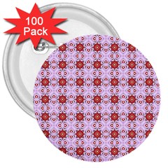 Cute Pretty Elegant Pattern 3  Button (100 Pack)