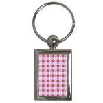 Cute Pretty Elegant Pattern Key Chain (Rectangle) Front