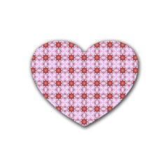 Cute Pretty Elegant Pattern Drink Coasters (heart) by GardenOfOphir