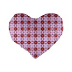 Cute Pretty Elegant Pattern 16  Premium Heart Shape Cushion  Back