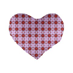 Cute Pretty Elegant Pattern 16  Premium Flano Heart Shape Cushion 