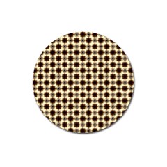 Cute Pretty Elegant Pattern Magnet 3  (round)