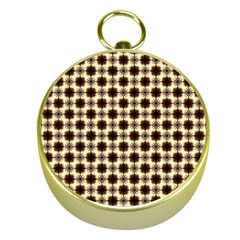 Cute Pretty Elegant Pattern Gold Compass by GardenOfOphir