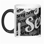 Sexy Text Typographic Pattern Morph Mug Left