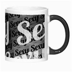 Sexy Text Typographic Pattern Morph Mug Right