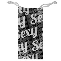 Sexy Text Typographic Pattern Jewelry Bag