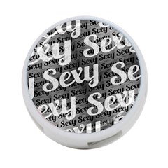 Sexy Text Typographic Pattern 4-port Usb Hub (two Sides)